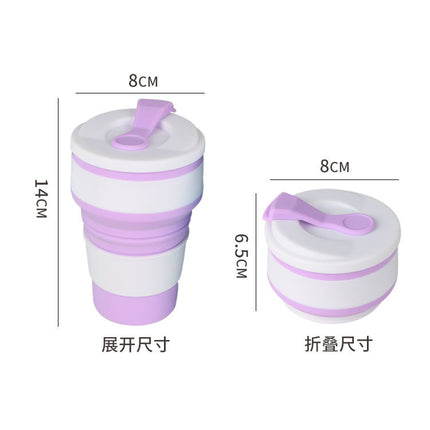 Wholesale Silicone Folding Water Cup Portable Travel Compression Mouthwash Cup Outdoor Sports Water Cup Retractable Cup Coffee Cup