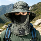 Camouflage green shawl / All yards