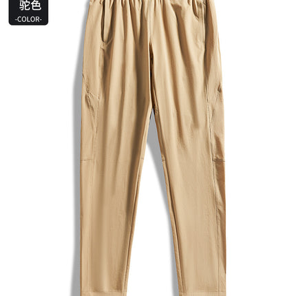 2024 summer outdoor sports quick-drying pants men's and women's ice silk cool pants breathable light hiking pants wholesale