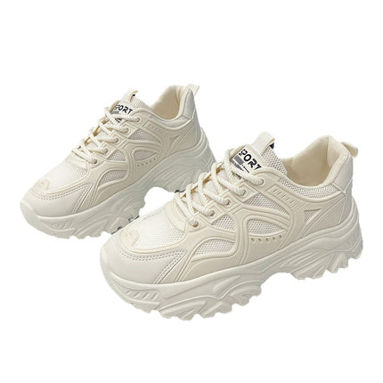 Feet Shoes Women's 2025 Spring and Autumn New Explosions All-match Casual Shoes sneaker Thick-soled White Shoes