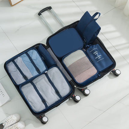Travel Seven-Piece Storage Bag Clothes Organizer Storage Bag Portable Large Capacity Luggage Bag Classified Storage