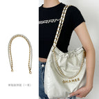 White gold buckle decorative chain 59cm