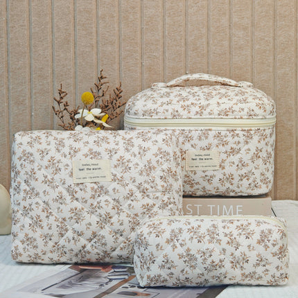 Large-Capacity Partitioned Makeup Bag, High-End Portable Storage Bag, Wholesale in Stock, Exclusively for Cross-Border Sales, Supports Labeling and Dropshipping