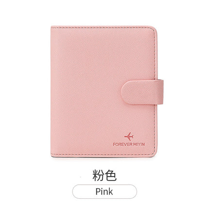 Cross-Border 2026 New Rfid Passport Wallet Multi-Functional Credit Card Document Holder Ultra-Thin Portable Travel Passport Holder
