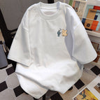 M1133 fan yellow dog-white [pure cotton] / S