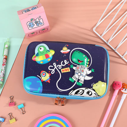 Student Cartoon Stationery Box Large Capacity Storage Box 3D Stationery Bag Cute Pencil Box Creative Pencil Bag