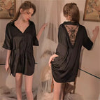 Elegant black | [back lace] / S