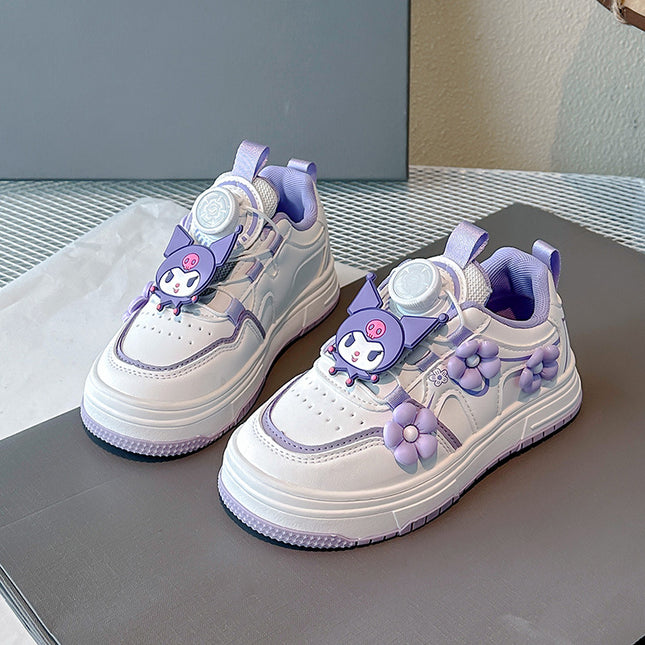 Girls' Light Sneakers Non-slip Haipai Leather Casual Shoes Children's Autumn and Winter New sneaker Fashion
