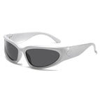 Silver frame gray piece