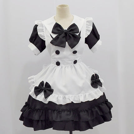 Export Two-Dimensional Dress Lolita Loli Dress Maid Uniform Soft Girl Cafe Maid Uniform Waiter