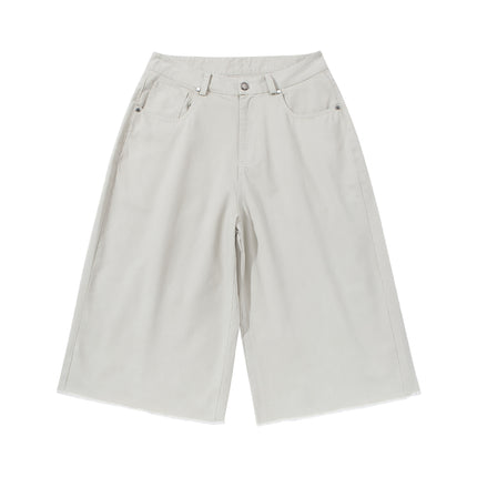 2025 New Versatile Solid Color Casual Cropped Pants