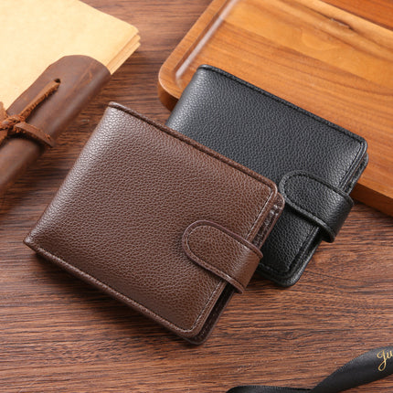 Cross-border New Men's Wallet Multi-card Card Bag Casual Bag Coin Purse Retro Large Capacity PU Leather Wallet Wholesale