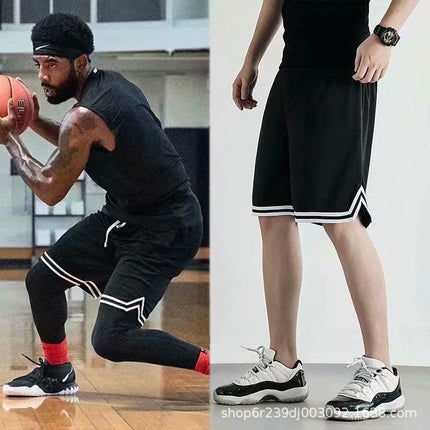 Men's Basketball Pants Running Shorts Fitness Five-point Mesh Pants Loose Sports Street Ball Trend Men's Elite Training