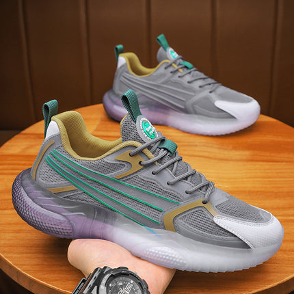 Men's Shoes New Autumn and Winter Versatile Breathable Mesh Popcorn Sneakers Trendy Casual Running Shoes for Young People