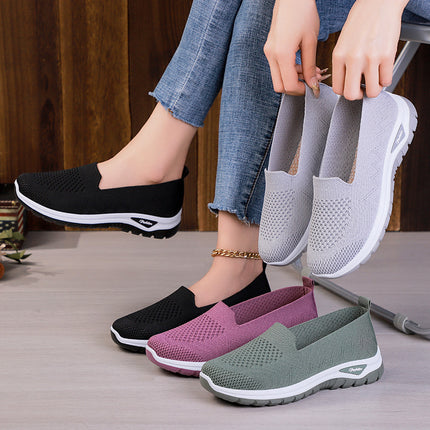 Shoes for Women, Versatile New Cross-Border Temu Breathable Casual Shoes, Mother's Shoes, Slip-On Slip-Ons, Dropshipping