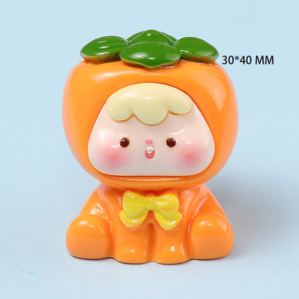 Fourth Generation New Color Series Cartoon Fruit Toys Tiktok Live Promotion Blind Bag Resin Figurines Cute Items