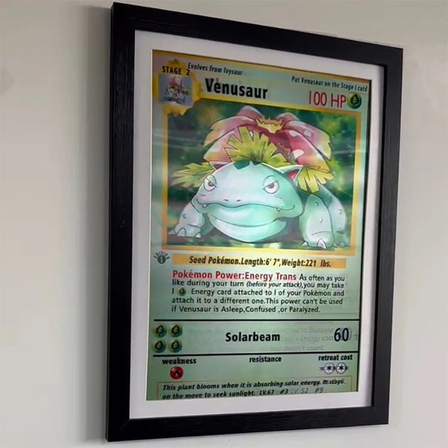 Anime 3D Lenticular Pokémon Poster Charizard/Blastoise/Venusaur Birthday Gifts 3D Flip Picture Room Decoration Art Home Decor