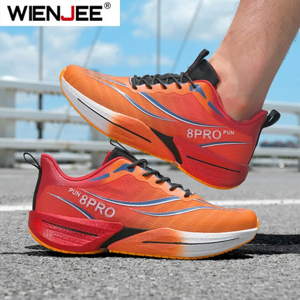 Men Sports Running Shoes Casual Marathon Breathable Lightweight Women's Comfortable Athletic Nonskid Walking Sneakers Outdoors
