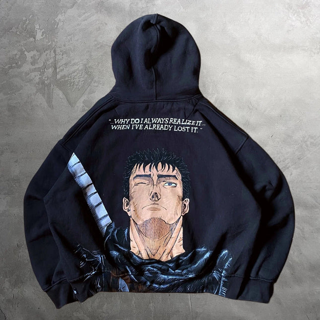 Harajuku Guts New Hoodies Women Berserk Pullover Streetwear Y2k Top Oversized Sweatshirt Anime Hoodie Women Clothes