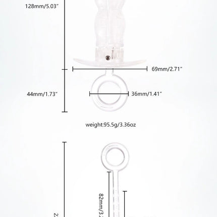 Anal Training System - Resin Adjustable Dilator Expander for Adult Men and Women Butt Stretching, BDSM Play & Fisting Practice