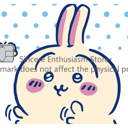 Cartoon Kawaii Chiikawas Credit Card Skin Stickers Cute Matte Sticker for VISA JCB Mastercard and Other IC Card Decorative