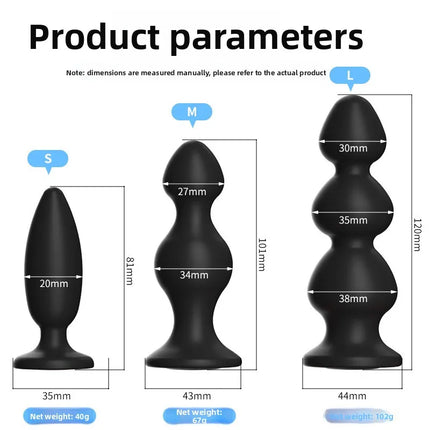 Anal Plug Silicone Butt Plug 3 Sizes Butt Plug Crystal Base Anal Vaginal Expander Sex Toy Adults Games Couple Erotic Products