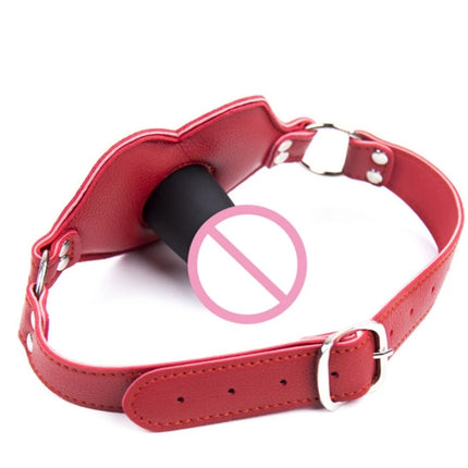 Adult Sex Products Silicone Dildos Gag  Leather Harness Open Mouth Gag Bondage BDSM Sex Toys for Couple Adult Games Erotic Toys