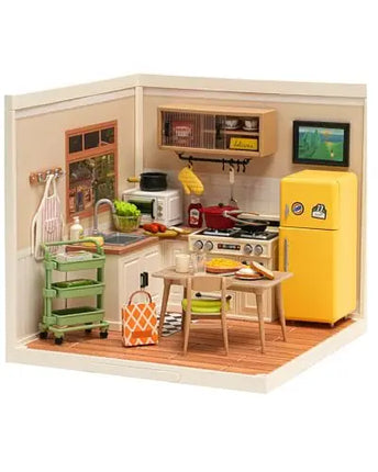 Rolife DIY Miniature Dollhouse Kit with Accessories Model Supply Store Kit with LED to Build Decent Birthday Gift