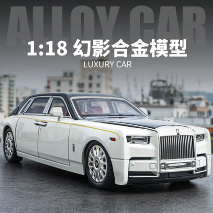 1:18 Phantom Diecast Toy Cars Model Simulated Pull Back Limousine Zinc Alloy Metal Toy Car Gifts Collection
