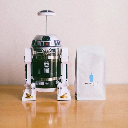 Star Wars R2-d2 960ml Moka Hand Coffee Maker Cartoon Robot Office Home Manual Thermal Stainless Steel Pressing Mini Coffee Pot