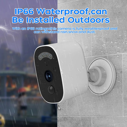 JOOAN 2K Solar Security Camera Outdoor 2.4G WiFi Human Detection IP Camera Waterproof Night Vision Solar Powered Battery Camera