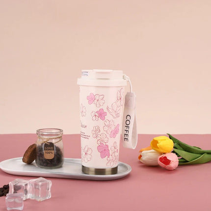 Stainless Steel Tumbler Vacuum Flasks Insulated Coffee Cups Leakproof Lid Travel Mug for Tea Thermos Cup Thermal Water Bottle
