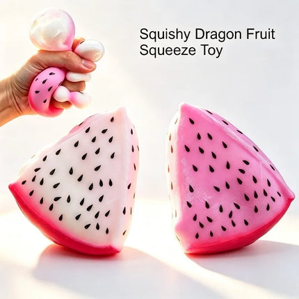 Simulated Color-changing Dragon Fruit Squishy Toy Fruit Hand Anti-stress Squeeze Ball Decompression Toys for Sensory Autism