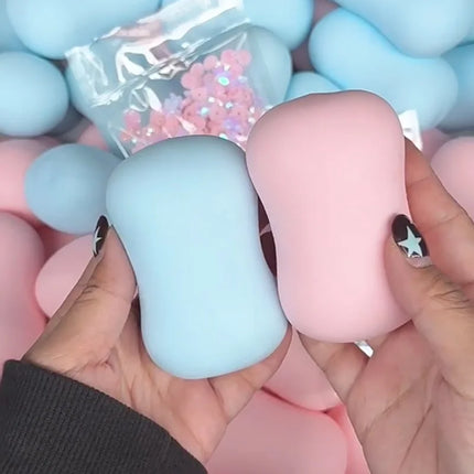 New Soap Ball Squishy Soap Stress Ball Fidget Toy Crunchy Squeeze Ball Round Blocks Filled ASMR Anti Stress Toys for Adults