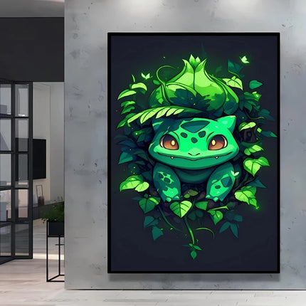Japanese Anime Canvas Paintings Pokemon Pikachu Poster Cartoon Character Picture Bright and Clear Colors High Quality Home Decor