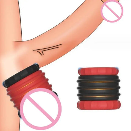 Male Penis Lock Cock Ring Set Enlargement Ball Stretcher Sex Toy For 18+ Erection Delay Time Ejaculation Penis Ring Big Man