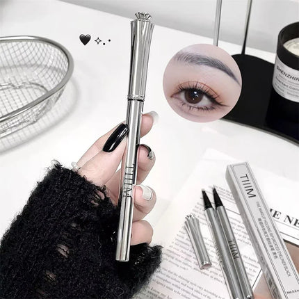 Waterproof Wild Eyebrow Pen 2/4 Separated Head Natural Brow Makeup Quick-Drying Creation of Ultra-Fine Lasting Liquid Eyebrow