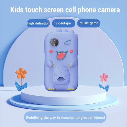 Kids Smart Mobile Camera Toy Built-in Music Player And Game Camera Toy 3-12 Year Old Boys Girl Festivals Cartoon Camera Toy Gift