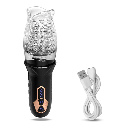 Typhoon- Automatic Male Masturbator Telescopic Rotation Vibrating Vagina Masturbation Cup Sex Toys for Men Goods for Adults