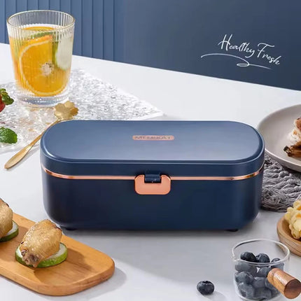 900ML Portable Electric Food Warmer Lunch Box 220V With Removable Stainless Steel Container Food Warmer for Office School