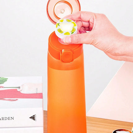 1pc Air Water Bottle With 1pc Random Flavor Pods Portable Transparent With Straw Leak Proof Suitable for Outdoor Sports