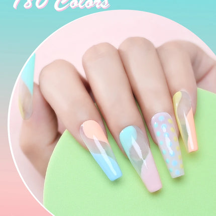 Parkson 8ml HEMA TPO FREE Color Gel Nail Polish Nude Pink Red Green Collection Nail Gel Polish Glitter Soak Off UV LED Gel