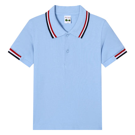 New Children Polo Shirt Solid Kids Boys Polo Shirts Korea Fashion Boys Designer Clothes School Uniform 2-14 Years