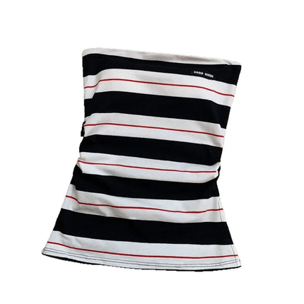 Ultra Sexy Striped Pure Desire Backless Vest with Anti-Slip Strip Integrated Cotton Camisole Tank Top Women's Fashion