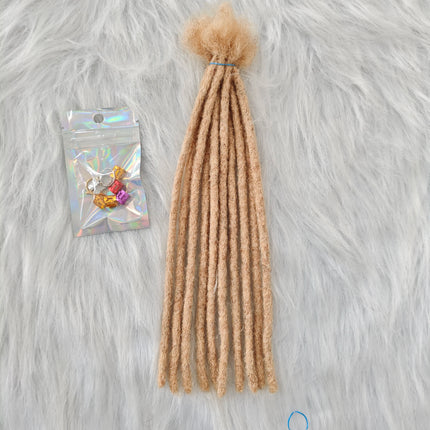 Dreadlocks Sister Locs Extensions Handmade Soft Crochet Brazilian Human Hair Braiding 10in Ombre Short Hair 10Strands/lot
