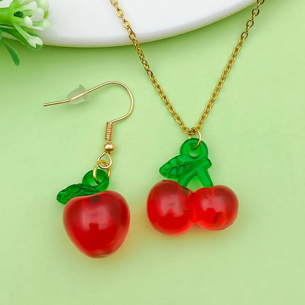 10/18pcs Fruits Charms Resin Strawberry, Cherry, Apple Pendants for DIY Bracelets Necklaces Earrings Jewelry Making Accessories