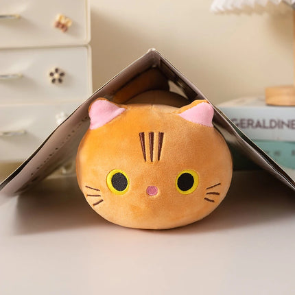 Don't miss it! A 22cm cat plush toy with classic black, white, and gray colors paired with vibrant orange. A must-have for every