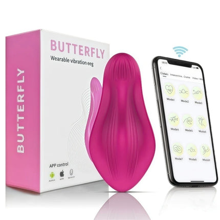 Wearable Vibrator Toy for Female Wireless Panty with App Control Bullet Sex Toy Vibrating Panties for Couples Women's Spring