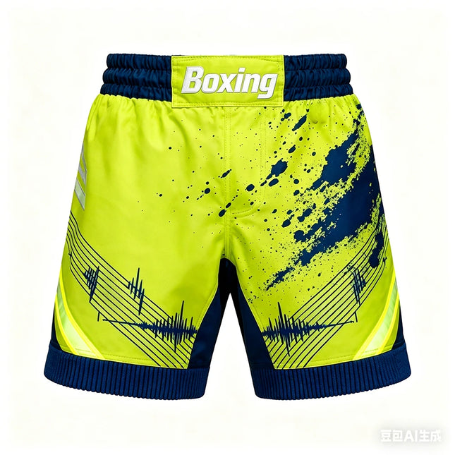 New MMA Heavyweight Fighting Men Summer Boxing Training Shorts Muay Thai Breathable Sports Pants Jujutsu Wrestling Shorts ﻿