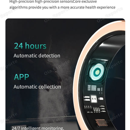 Diamond Fashion Women Smart Ring With Box IP68 Waterproof Lady ring Heart Rate Health Monitor Sports Pedometer Fitness Rings New
